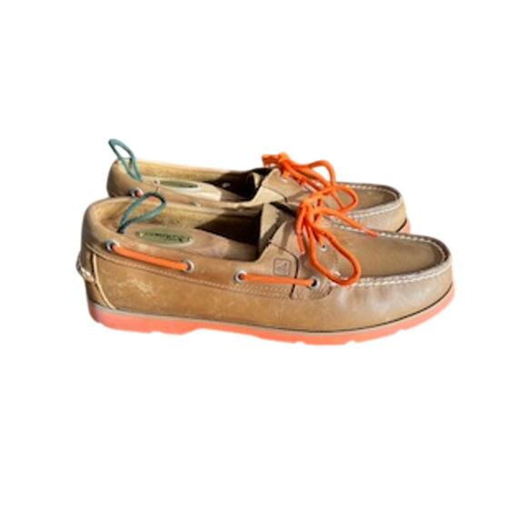 Sperry Top-Siders Men\'s sz 11.5M Cognac/Orange Boat Shoes main image 12